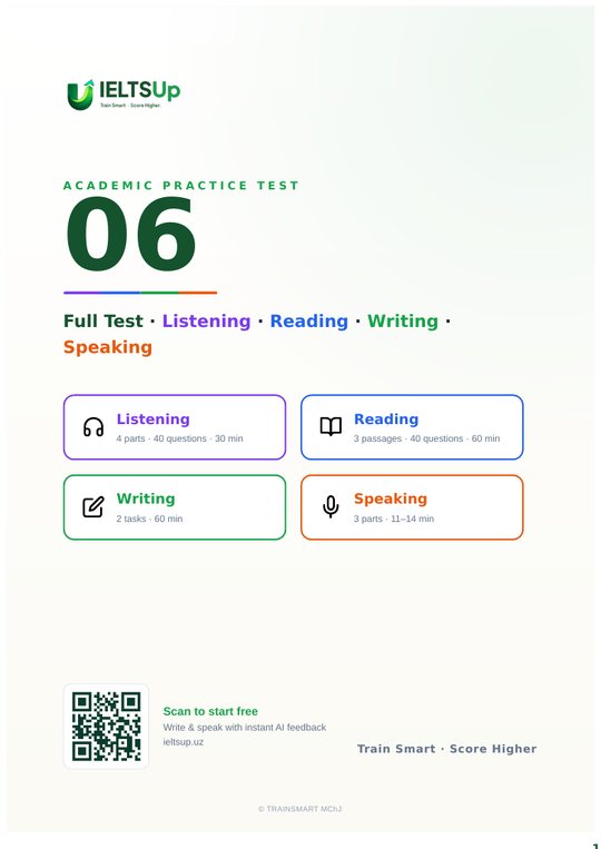 IELTSUp Academic Practice Test 06