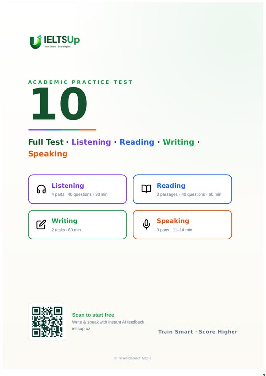 IELTSUp Academic Practice Test 10